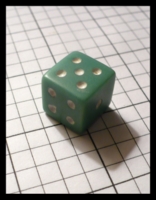 Dice : Dice - 6D - Pale Green With Whote Painted Pips Slightly undersized Ebay Sept 2009